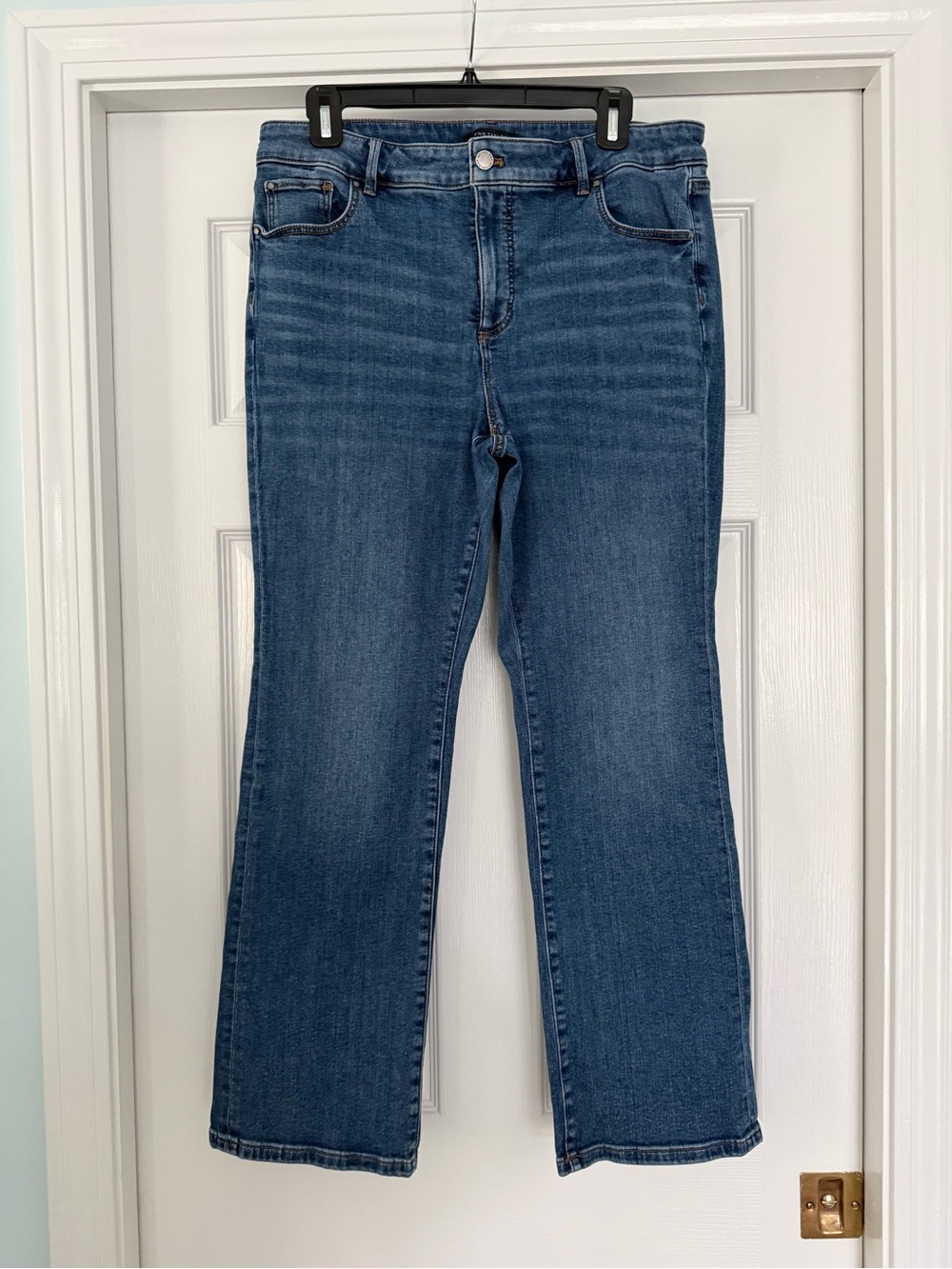 Ann Taylor Slim Boot Curvy Fit Petite Mid Blue Jeans -14P
